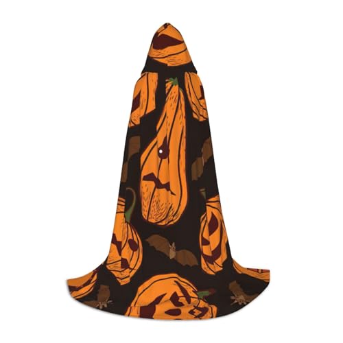 SDFHU Halloween-Kürbis-Druck, Karnevals-Themen-Dekoration, Kapuzenumhang für Hexenkostüm, Vampir, Rollenspiel, Halloween SDFHU Halloween-Kürbis-Druck, Karnevals-Themen-Dekoration, Kapuzenumhang für Hexenkostüm, Vampir, Rollenspiel, Halloween von SDFHU