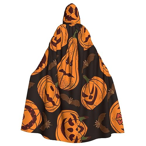 SDFHU Halloween-Kürbis-Druck, modischer Umhang mit Kapuze, Halloween-Umhang, Cosplay, Karneval, Umhang und Themenpartys SDFHU Halloween-Kürbis-Druck, modischer Umhang mit Kapuze, Halloween-Umhang, Cosplay, Karneval, Umhang und Themenpartys von SDFHU