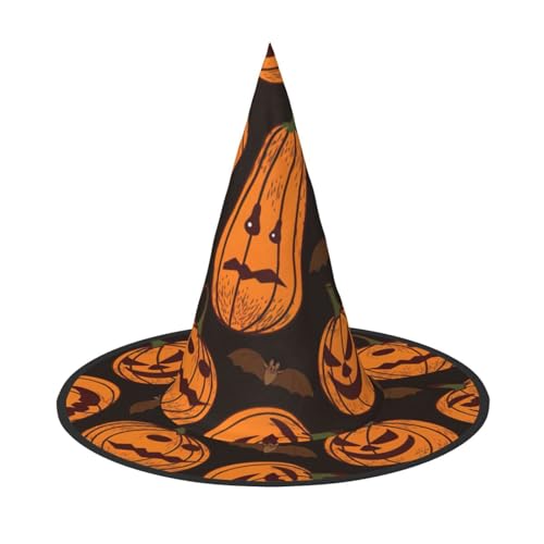 SDFHU Halloween Kürbis Druck Party Hut Halloween Karneval Hexen Hüte für Mottopartys Cosplay Urlaub Dekor SDFHU Halloween Kürbis Druck Party Hut Halloween Karneval Hexen Hüte für Mottopartys Cosplay Urlaub Dekor von SDFHU