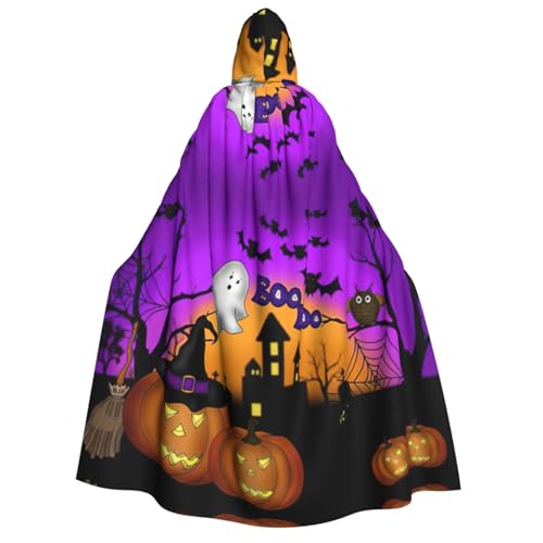 SDFHU Halloween-Umhang mit Eule, Geist, Kürbis, Karneval, stilvoller Umhang mit Kapuze, für Cosplay, Maskerade, Bälle und Themenveranstaltungen SDFHU Halloween-Umhang mit Eule, Geist, Kürbis, Karneval, stilvoller Umhang mit Kapuze, für Cosplay, Maskerade, Bälle und Themenveranstaltungen von SDFHU