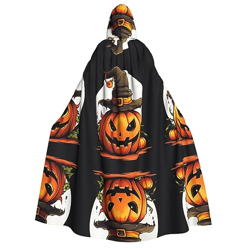 SDFHU Halloween-Umhang mit süßem Kürbisdruck, Karneval, stilvoller Umhang mit Kapuze für Cosplay, Maskerade, Bälle und Themenveranstaltungen SDFHU Halloween-Umhang mit süßem Kürbisdruck, Karneval, stilvoller Umhang mit Kapuze für Cosplay, Maskerade, Bälle und Themenveranstaltungen von SDFHU