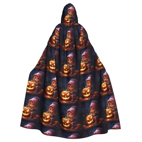 SDFHU Halloween-Umhang mit süßem Kürbisdruck, modischer Kapuzenumhang, Halloween, Cosplay, Karneval, Umhang und Themenpartys SDFHU Halloween-Umhang mit süßem Kürbisdruck, modischer Kapuzenumhang, Halloween, Cosplay, Karneval, Umhang und Themenpartys von SDFHU