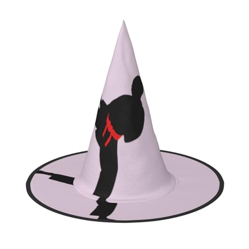 SDFHU Karate Boy Vektor-Gürtel, Farbdruck, Partyhut, Halloween, Karneval, Hexenhüte für Mottopartys, Cosplay, Urlaubsdekoration von SDFHU