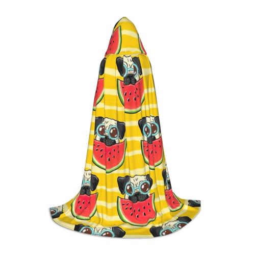 SDFHU Lustiger französischer Stierkampf-Wassermelonen-Druck, Karnevals-Themen-Dekor, Kapuzenumhang für Hexenkostüm, Vampir, Rollenspiel, Halloween SDFHU Lustiger französischer Stierkampf-Wassermelonen-Druck, Karnevals-Themen-Dekor, Kapuzenumhang für Hexenkostüm, Vampir, Rollenspiel, Halloween von SDFHU