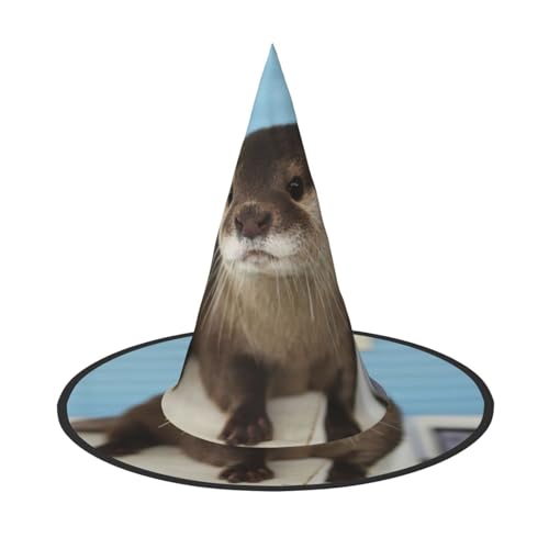SDFHU Niedlicher Otter-Druck, Partyhut, Halloween, Karneval, Hexenhüte für Mottopartys, Cosplay, Urlaubsdekoration SDFHU Niedlicher Otter-Druck, Partyhut, Halloween, Karneval, Hexenhüte für Mottopartys, Cosplay, Urlaubsdekoration von SDFHU