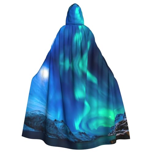 SDFHU Northern Lights Print Vogue Kapuzenumhang Halloween Umhang Cosplay Karneval Umhang und Themenpartys Umhang von SDFHU