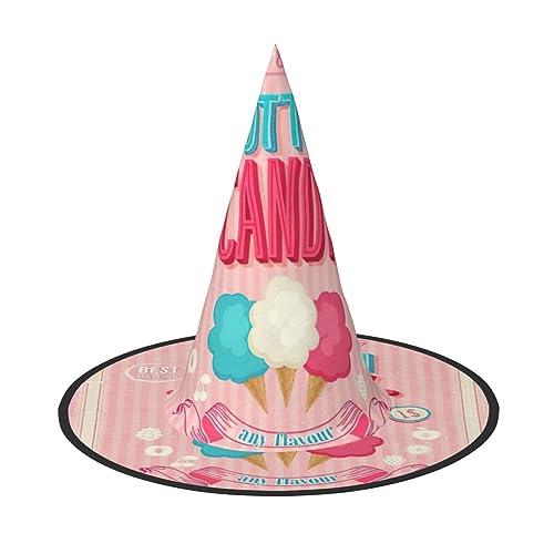 SDFHU Partyhut mit Zuckerwatte-Druck, Halloween, Karneval, Hexenhüte für Mottopartys, Cosplay, Urlaubsdekoration SDFHU Partyhut mit Zuckerwatte-Druck, Halloween, Karneval, Hexenhüte für Mottopartys, Cosplay, Urlaubsdekoration von SDFHU