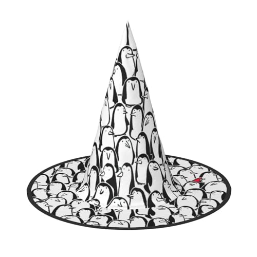 SDFHU Stilvoller Partyhut mit Pinguin-Druck, Halloween, Karneval, Hexenhüte für Mottopartys, Cosplay, Urlaubsdekoration SDFHU Stilvoller Partyhut mit Pinguin-Druck, Halloween, Karneval, Hexenhüte für Mottopartys, Cosplay, Urlaubsdekoration von SDFHU
