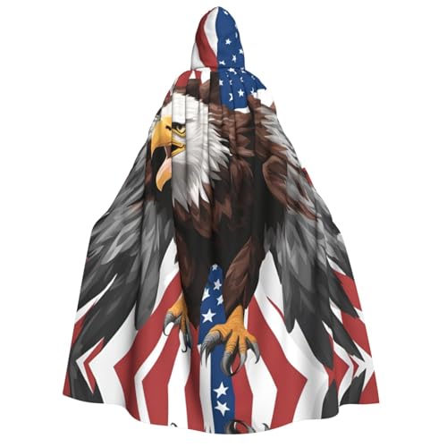 SDFHU Stilvoller Umhang mit Adler mit USA-Flagge, für Karneval, Cosplay, Maskerade, Bälle und Themenveranstaltungen SDFHU Stilvoller Umhang mit Adler mit USA-Flagge, für Karneval, Cosplay, Maskerade, Bälle und Themenveranstaltungen von SDFHU