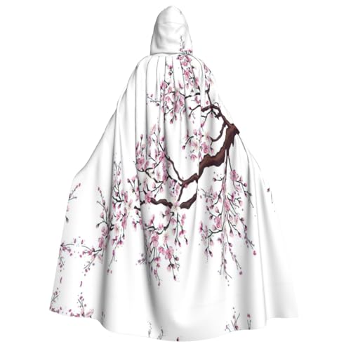 SDFHU Stilvoller Umhang mit Kirschblüten-Baum-Druck, für Karneval, Cosplay, Maskerade, Bälle und Themenveranstaltungen SDFHU Stilvoller Umhang mit Kirschblüten-Baum-Druck, für Karneval, Cosplay, Maskerade, Bälle und Themenveranstaltungen von SDFHU