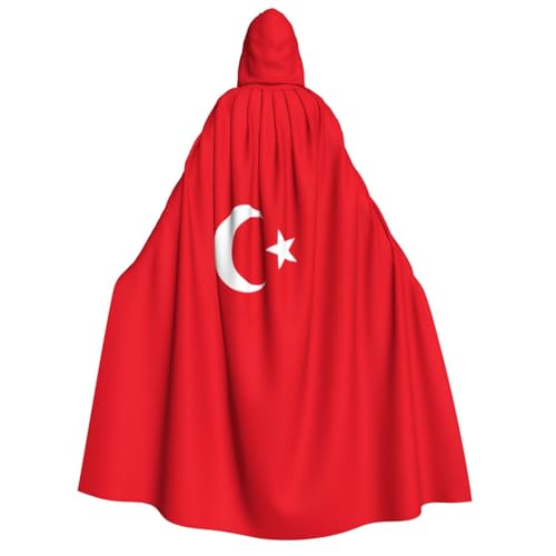 SDFHU Stilvoller Umhang mit der Flagge der Türkei, für Cosplay, Maskerade, Bälle und Themenveranstaltungen SDFHU Stilvoller Umhang mit der Flagge der Türkei, für Cosplay, Maskerade, Bälle und Themenveranstaltungen von SDFHU