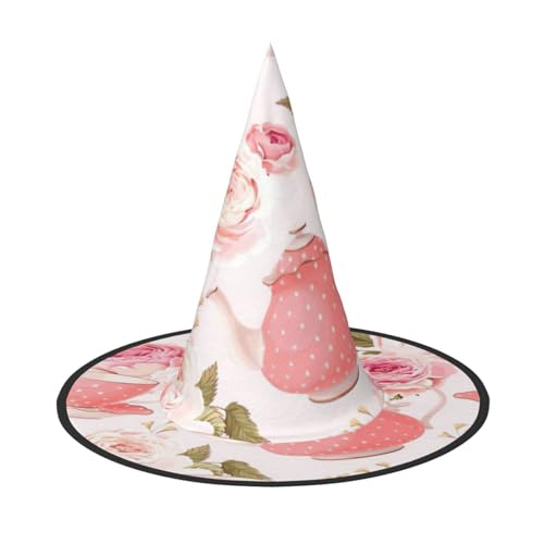 Teetassen mit Rosen, romantischer Shabby-Druck, Partyhut, Halloween, Karneval, Hexenhüte für Mottopartys, Cosplay, Urlaubsdekoration Teetassen mit Rosen, romantischer Shabby-Druck, Partyhut, Halloween, Karneval, Hexenhüte für Mottopartys, Cosplay, Urlaubsdekoration von SDFHU