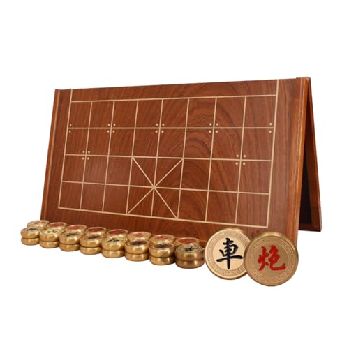 Retro Chinese Chess Game Set with Brass Pieces and Foldable Chessboard Portable Xiangqi Strategy Game for 2 Players Retro Chinese Chess Game Set with Brass Pieces and Foldable Chessboard Portable Xiangqi Strategy Game for 2 Players von SDFSDE