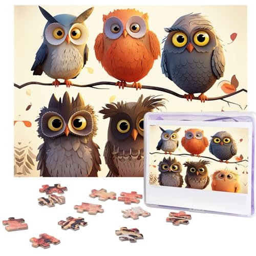 Personalisiertes Holzpuzzle mit 500 Teilen für Erwachsene, lustiges und herausforderndes Puzzle, Kunstwerke für Familie, Hochzeit, Geburtstag, Abschlussfeier (52,1 x 37,8 cm) von SDTYKHJ