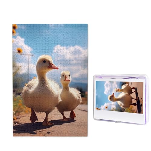 Puzzle für Erwachsene, 1000 Teile, personalisierte Holzpuzzle, lustig, herausfordernd, Puzzle, Kunstwerk für Familie, Hochzeit, Geburtstag, Abschlussfeier, Geschenke (74,9 x 50 cm) von SDTYKHJ