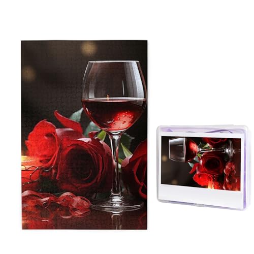 Puzzle für Erwachsene, 1000 Teile, personalisierte Holzpuzzle, lustig, herausfordernd, Puzzle, Kunstwerk für Familie, Hochzeit, Geburtstag, Abschlussfeier, Geschenke (74,9 x 50 cm) von SDTYKHJ