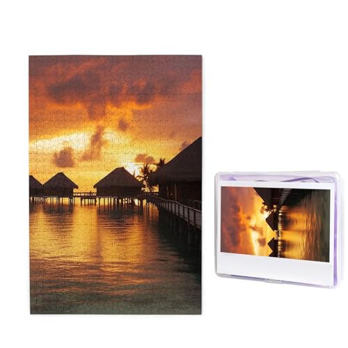 Puzzle für Erwachsene, 1000 Teile, personalisierte Holzpuzzle, lustig, herausfordernd, Puzzle, Kunstwerk für Familie, Hochzeit, Geburtstag, Abschlussfeier, Geschenke (74,9 x 50 cm) von SDTYKHJ