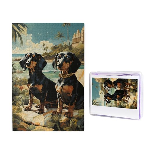 Puzzle für Erwachsene, 1000 Teile, personalisierte Holzpuzzle, lustig, herausfordernd, Puzzle, Kunstwerk für Familie, Hochzeit, Geburtstag, Abschlussfeier, Geschenke (74,9 x 50 cm) von SDTYKHJ