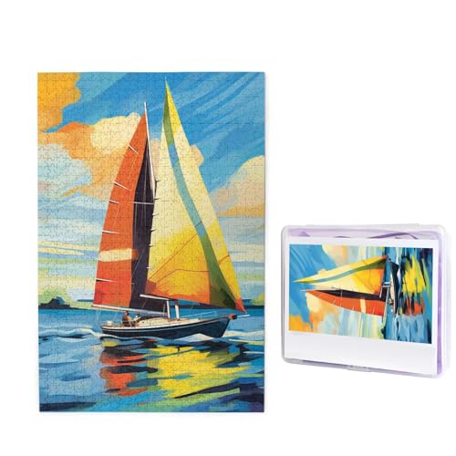 Puzzle für Erwachsene, 1000 Teile, personalisierte Holzpuzzle, lustig, herausfordernd, Puzzle, Kunstwerk für Familie, Hochzeit, Geburtstag, Abschlussfeier, Geschenke (74,9 x 50 cm) von SDTYKHJ