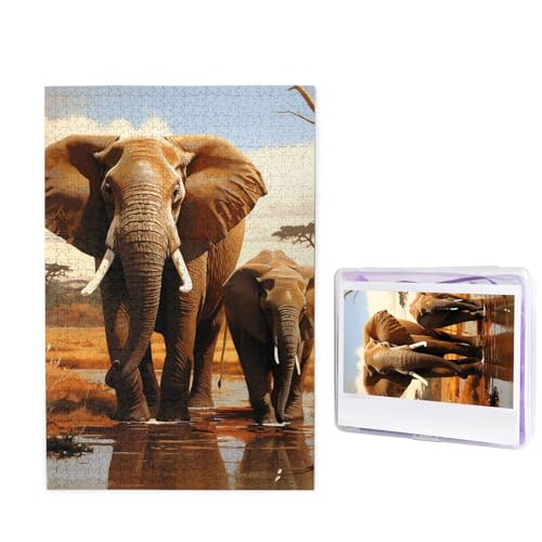 Puzzle für Erwachsene, 1000 Teile, personalisierte Holzpuzzle, lustig, herausfordernd, Puzzle, Kunstwerk für Familie, Hochzeit, Geburtstag, Abschlussfeier, Geschenke (74,9 x 50 cm) von SDTYKHJ