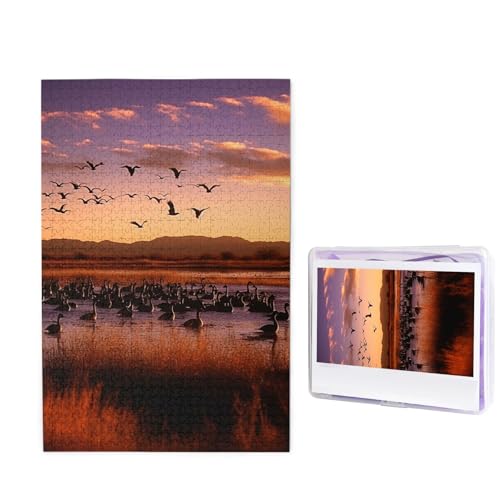 Puzzle für Erwachsene, 1000 Teile, personalisierte Holzpuzzle, lustig, herausfordernd, Puzzle, Kunstwerk für Familie, Hochzeit, Geburtstag, Abschlussfeier, Geschenke (74,9 x 50 cm) von SDTYKHJ