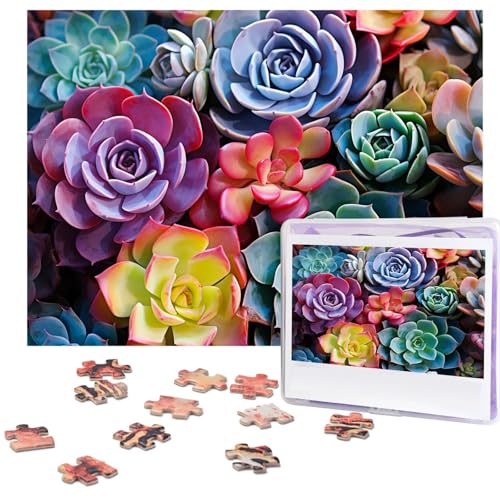 Puzzle für Erwachsene, 500 Teile, personalisiertes Holzpuzzle, lustig, herausfordernd, Puzzle, Kunstwerk für Familie, Hochzeit, Geburtstag, Abschlussfeier, Geschenke (52,1 x 37,8 cm) von SDTYKHJ