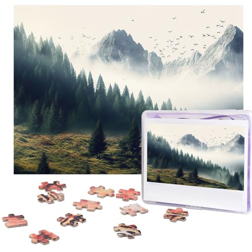 Puzzle für Erwachsene, 500 Teile, personalisiertes Holzpuzzle, lustig, herausfordernd, Puzzle, Kunstwerk für Familie, Hochzeit, Geburtstag, Abschlussfeier, Geschenke (52,1 x 37,8 cm) von SDTYKHJ