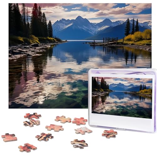 Puzzle für Erwachsene, 500 Teile, personalisiertes Holzpuzzle, lustig, herausfordernd, Puzzle, Kunstwerk für Familie, Hochzeit, Geburtstag, Abschlussfeier, Geschenke (52,1 x 37,8 cm) von SDTYKHJ
