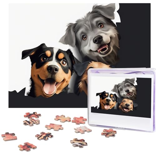 Puzzle für Erwachsene, 500 Teile, personalisiertes Holzpuzzle, lustig, herausfordernd, Puzzle, Kunstwerk für Familie, Hochzeit, Geburtstag, Abschlussfeier, Geschenke (52,1 x 37,8 cm) von SDTYKHJ