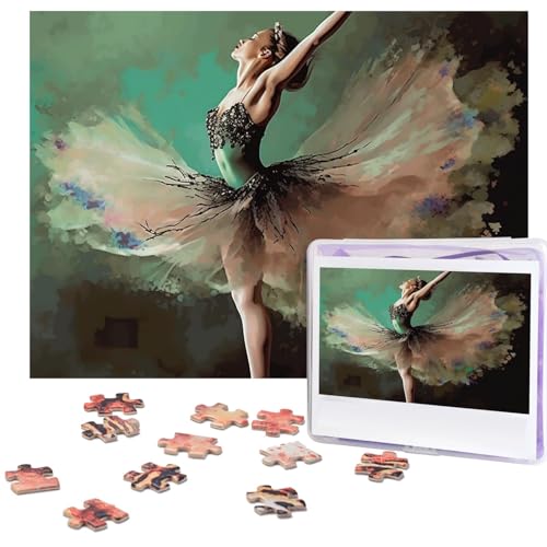 Puzzle für Erwachsene, 500 Teile, personalisiertes Holzpuzzle, lustig, herausfordernd, Puzzle, Kunstwerk für Familie, Hochzeit, Geburtstag, Abschlussfeier, Geschenke (52,1 x 37,8 cm) von SDTYKHJ