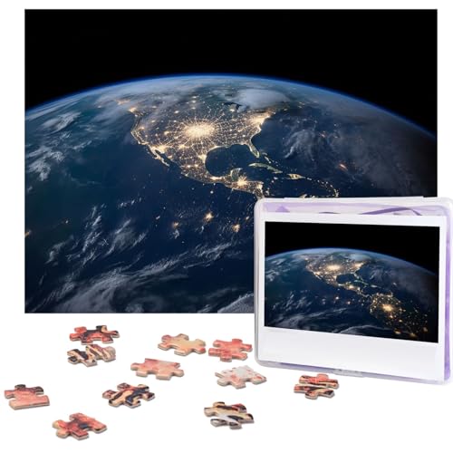 Puzzle für Erwachsene, 500 Teile, personalisiertes Holzpuzzle, lustig, herausfordernd, Puzzle, Kunstwerk für Familie, Hochzeit, Geburtstag, Abschlussfeier, Geschenke (52,1 x 37,8 cm) von SDTYKHJ