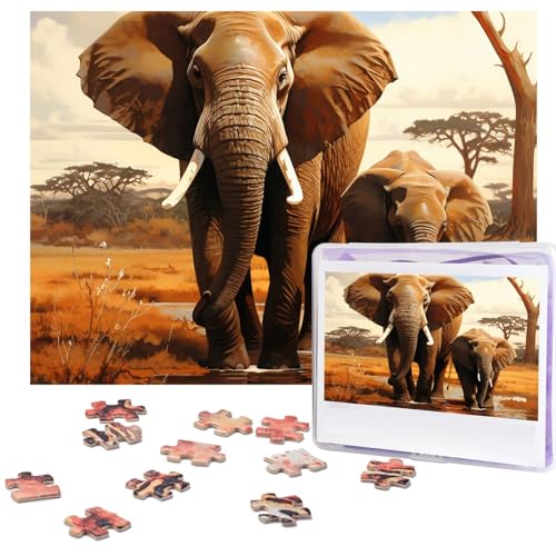 Puzzle für Erwachsene, 500 Teile, personalisiertes Holzpuzzle, lustig, herausfordernd, Puzzle, Kunstwerk für Familie, Hochzeit, Geburtstag, Abschlussfeier, Geschenke (52,1 x 37,8 cm) von SDTYKHJ