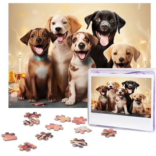 Puzzle für Erwachsene, 500 Teile, personalisiertes Holzpuzzle, lustig, herausfordernd, Puzzle, Kunstwerk für Familie, Hochzeit, Geburtstag, Abschlussfeier, Geschenke (52,1 x 37,8 cm) von SDTYKHJ