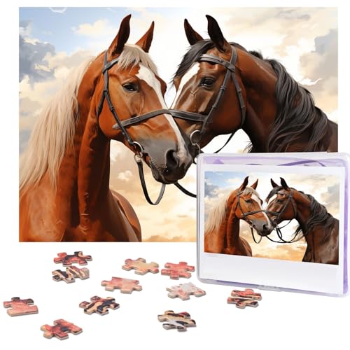 Puzzle für Erwachsene, 500 Teile, personalisiertes Holzpuzzle, lustig, herausfordernd, Puzzle, Kunstwerk für Familie, Hochzeit, Geburtstag, Abschlussfeier, Geschenke (52,1 x 37,8 cm) von SDTYKHJ