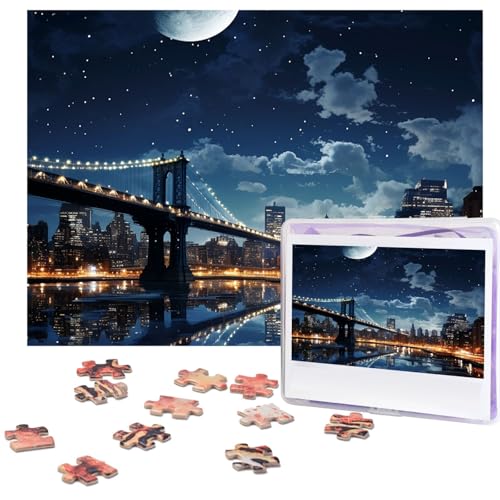 Puzzle für Erwachsene, 500 Teile, personalisiertes Holzpuzzle, lustig, herausfordernd, Puzzle, Kunstwerk für Familie, Hochzeit, Geburtstag, Abschlussfeier, Geschenke (52,1 x 37,8 cm) von SDTYKHJ