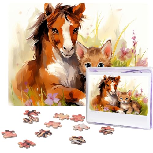 Puzzle für Erwachsene, 500 Teile, personalisiertes Holzpuzzle, lustig, herausfordernd, Puzzle, Kunstwerk für Familie, Hochzeit, Geburtstag, Abschlussfeier, Geschenke (52,1 x 37,8 cm) von SDTYKHJ