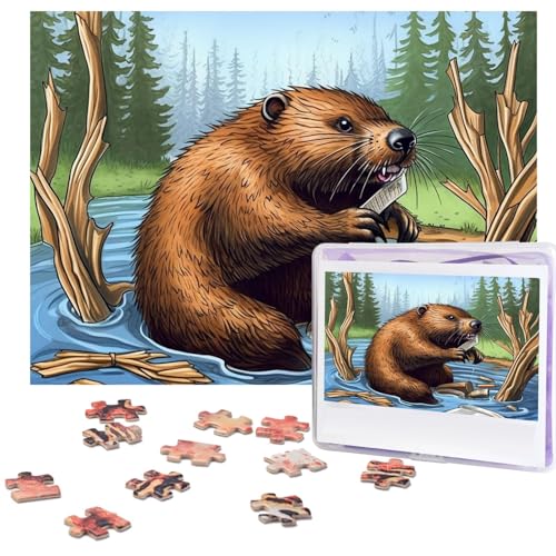 Puzzle für Erwachsene, 500 Teile, personalisiertes Holzpuzzle, lustig, herausfordernd, Puzzle, Kunstwerk für Familie, Hochzeit, Geburtstag, Abschlussfeier, Geschenke (52,1 x 37,8 cm) von SDTYKHJ