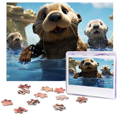 Puzzle für Erwachsene, 500 Teile, personalisiertes Holzpuzzle, lustig, herausfordernd, Puzzle, Kunstwerk für Familie, Hochzeit, Geburtstag, Abschlussfeier, Geschenke (52,1 x 37,8 cm) von SDTYKHJ