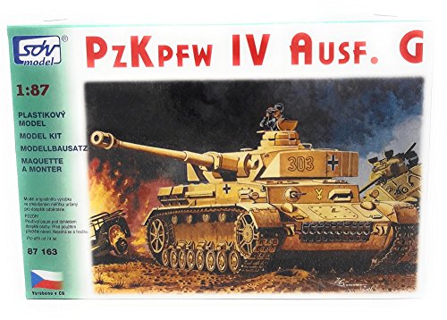 SDV Modellbau Kunststoff Modellbausatz Militär 1:87 H0 Deutscher Panzer PzKpfw IV Ausführung G Kampfpanzer von SDV