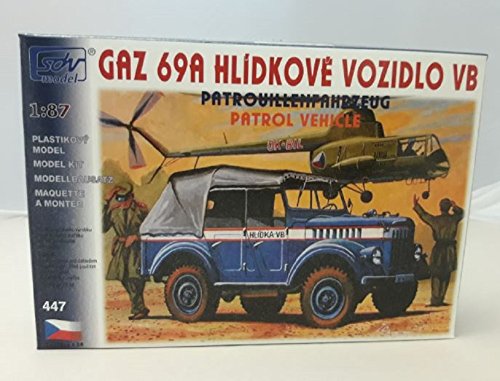 SDV Modellbau Kunststoff Modellbausatz Pkw Militär Patroullienfahrzeug GAZ 69A 1:87 H0 von SDV