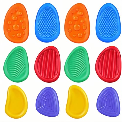 SDXCJY 12 pcs Fidget Toys Sensory Stones für Kinder ausdehnten weiche Sorgen, Sensory Spielzeug, Stressabbau, soziale emotionale Gefühle Spielzeug für Angst entlasten. (12pcs) von SDXCJY