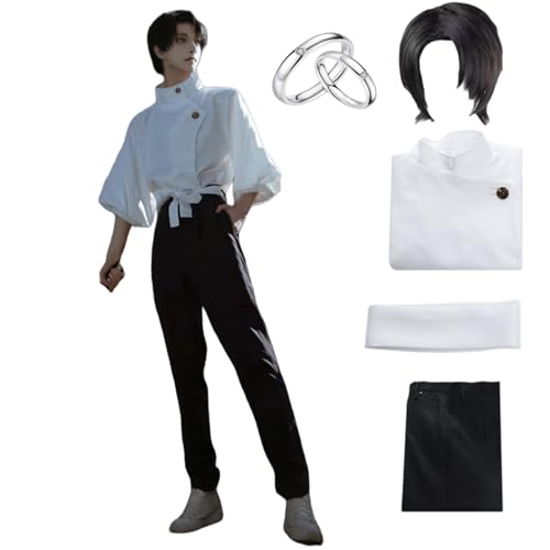 Anime Yuta Okkotsu Cosplay-Kostüm, Uniform, Schuluniform, komplettes Set, Halloween-Outfit (Yuta Okkotsu + Perücke, XL) von SDXLV