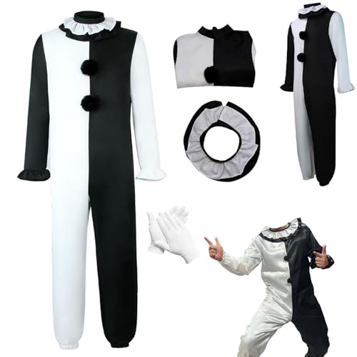 Art The Clown Kostüm Anzug für Halloween mit Maske Komplettes Set Art The Clown Kostüm Anzug für Halloween mit Maske Komplettes Set von SDXLV