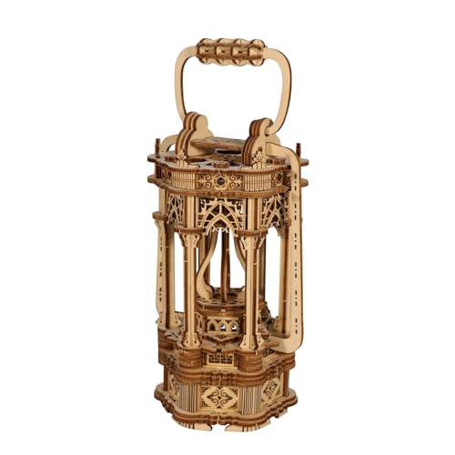 3D Puzzle Wood Vintage Laterne Leuchtendes LED 3D Holzpuzzle fur Erwachsene DIY Modellbausatz Geburtstag Festliches Geschenke Heimdekor 3D Wood Puzzle Lamp Lantern Gift von SDYAYFGE