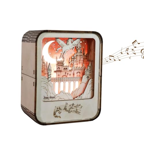 3D Puzzle für Erwachsene Holz Modell Lampe mit Musikplayer, LED-Nachtlicht und Pegasus-Design Modellbausatz Originelle Geschenke für Frauen 3D Puzzle für Erwachsene Holz Modell Lampe mit Musikplayer, LED-Nachtlicht und Pegasus-Design Modellbausatz Originelle Geschenke für Frauen von SDYAYFGE