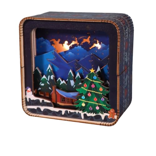3D Wooden Puzzle Weihnachtsszene Night Lichtern DIY Rentierschlitten Bastelset für Erwachsene Einzigartiges Christmas Geschenk Festliche Wohnkultur 3D Wooden Puzzle Weihnachtsszene Night Lichtern DIY Rentierschlitten Bastelset für Erwachsene Einzigartiges Christmas Geschenk Festliche Wohnkultur von SDYAYFGE