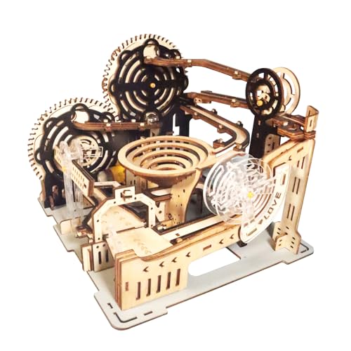 Motorgetriebener Aufzug 3D Holz Puzzle Erwachsene- Doppelspur-Rennbahn Einzigartiges Jubiläumsgeschenk für Kollegen Motorgetriebener Aufzug 3D Holz Puzzle Erwachsene- Doppelspur-Rennbahn Einzigartiges Jubiläumsgeschenk für Kollegen von SDYAYFGE