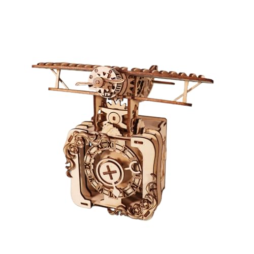 Retro-Punk Flugzeug 3D Holzpuzzle für Erwachsene Bausatz Spieluhr mit Handkurbel You Are My Sunshine Werk DIY Mechanische Deko Sammlergeschenk Retro-Punk Flugzeug 3D Holzpuzzle für Erwachsene Bausatz Spieluhr mit Handkurbel You Are My Sunshine Werk DIY Mechanische Deko Sammlergeschenk von SDYAYFGE