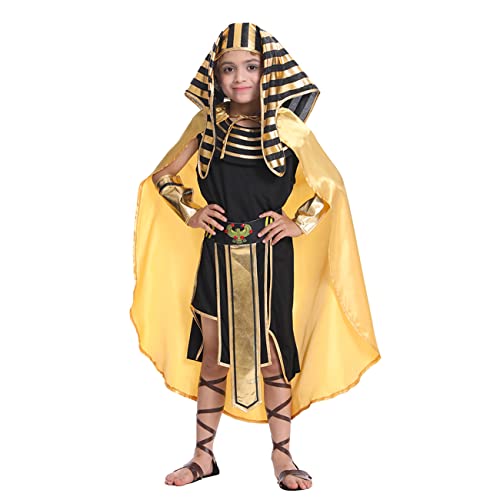 SEA HARE Ägyptischer König Kostüm für Jungen (M(7-9Y)) von SEA HARE