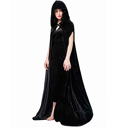 SEA HARE Damen Wizard Cape Fancy Dress (Schwarz) von SEA HARE